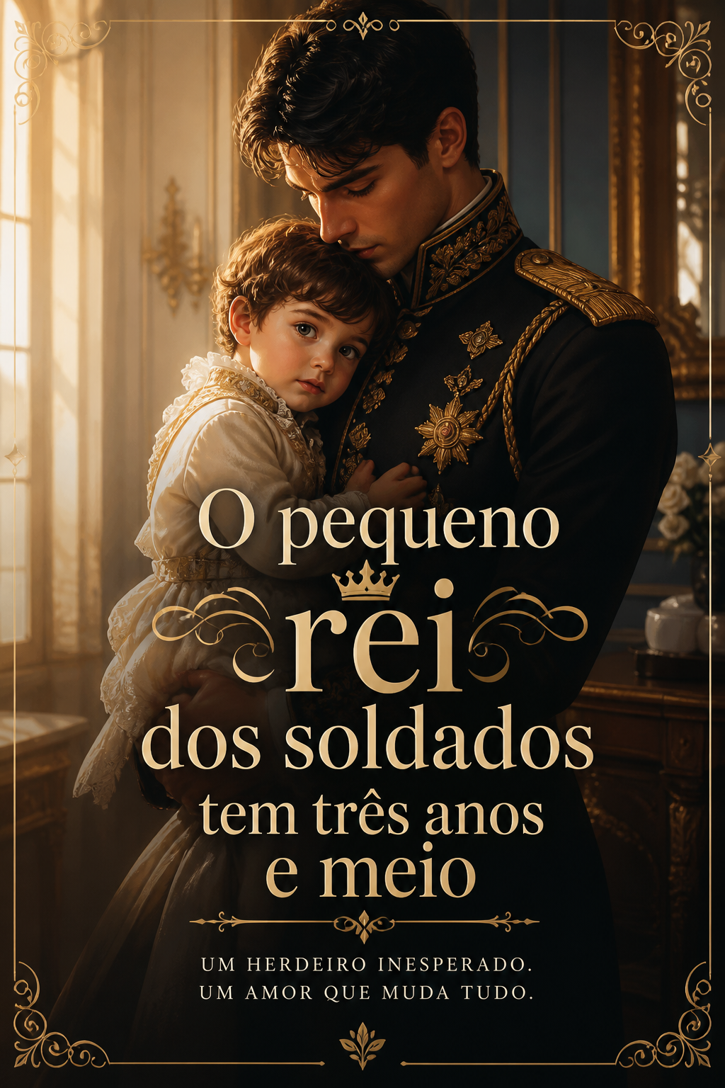 O pequeno rei dos soldados tem três anos e meio